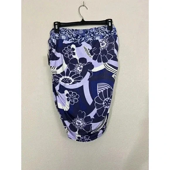 Free People She's Something Else Printed Mini Skirt Womens Size L Pruple FLoral - Picture 5 of 14